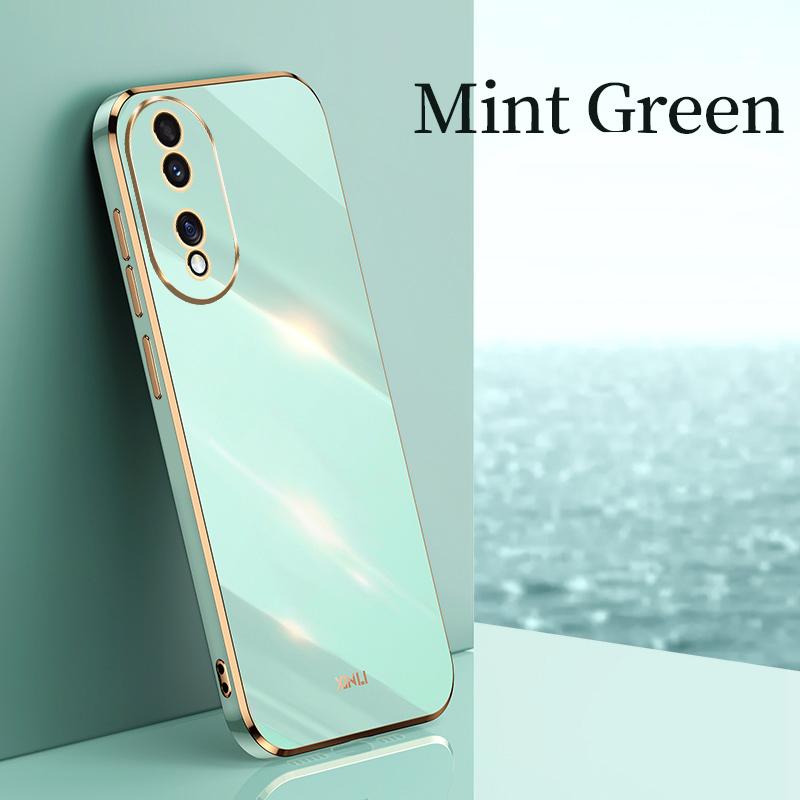 Glitter Bling Square Plating TPU Phone Case For Huawei P50 P50E Honor 80 70 60 50 Pro SE X8 5G Shockproof Bumper Soft Silicone Cover