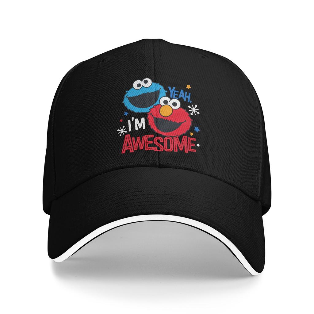 Cookie Monster Sesames Baseball Caps Popular Cartoon Sandwich Hat Unisex Women Adjustable Dad Hat Outdoor