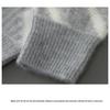 Men's Thick Wool Color Block Sweater - Casual Round Neck Knit Pullover for Autumn & Winter