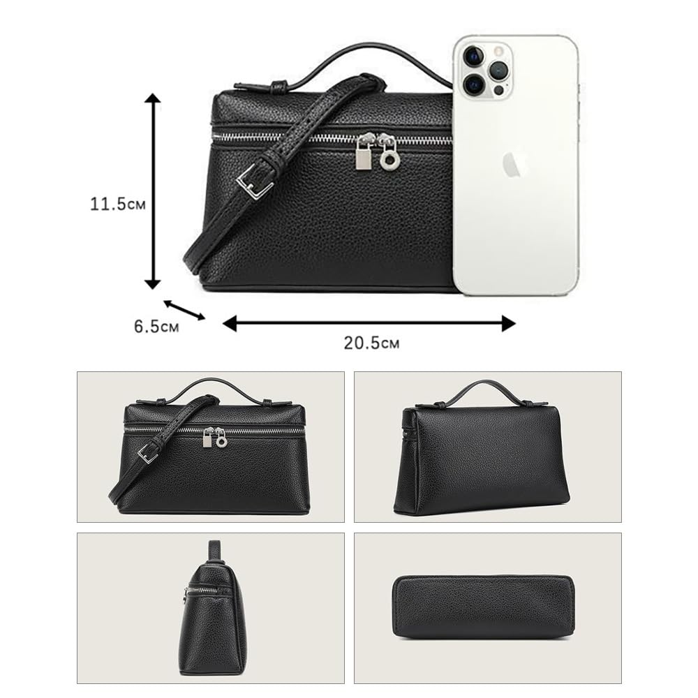 Whatna Mini Shoulder Bag, Women's ClutchToteMother's Bag, Small Thick Leather, Perfect for Commuting, Travel, Weddings, and Special Occasions, 9207