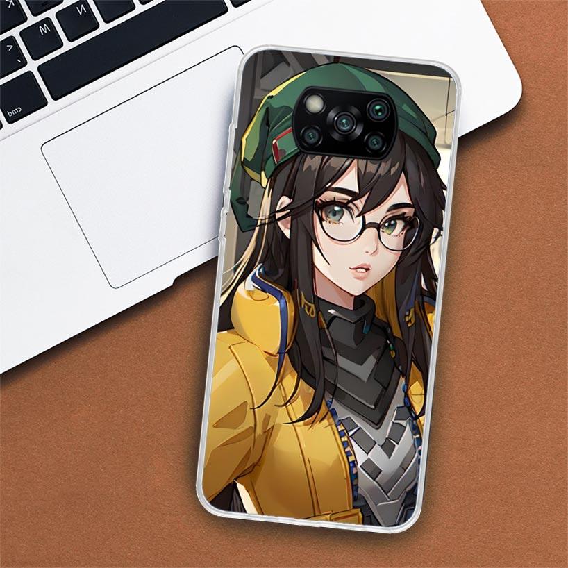 Valorant Killjoy Phone Case For Xiaomi Poco X3 Nfc X4 Gt X5 Pro M5S M4 M3 M2 F5 F4 F3 F2 F1 Mi Note 10 Fundas Shell