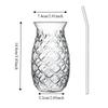 with Straw Pineapple Shaped Glass Cup 480 ML Coffee Mug Creative Water Cup  Restaurant