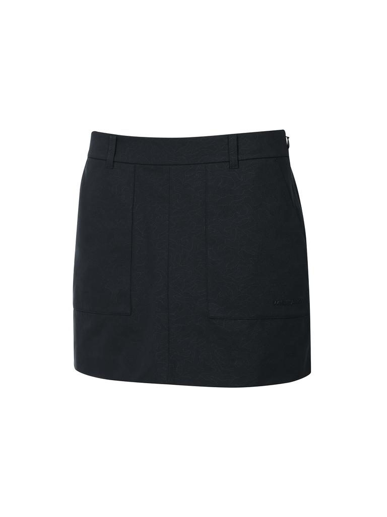 Wide Angle To Camo Out-Pocket Culottes L_Navy