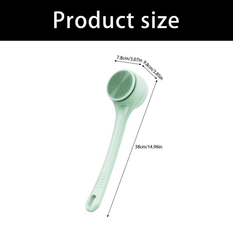 Two Speed Electric Shower Brush with Detachable Heads Electric Body Brush Back Scrubber with 4 Brush Heads Easy to Use
