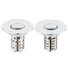 Sink Strainer Rebound Drain Plug Filter Metal Basin Pop-up Sink Filter With Hair Catcher Bathroom Sink Drain Stopper Strainer