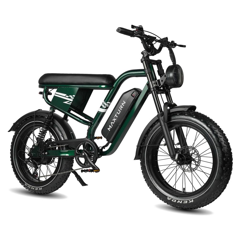 Bicicleta Elétrica Maxtron MX10 Motor 250W Pneu Gordo 20" Suspensão Total Bicicleta Elétrica para Adultos Velocidade Máxima 25Km/h Display LED 48V 13.5Ah