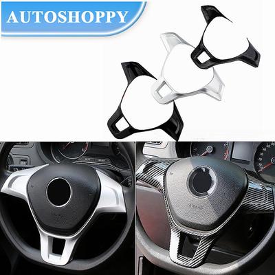 Autocolant pentru acoperirea capacului volanului auto pentru Volkswagen VW Golf 7 GTI MK7 POLO 2014 2015 Jetta MK6 2015 2016 Accesorii de interior
