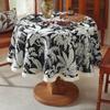 Tablecloth Round Tassel Tablecloth Thickened Fabric Plant Flower Decoration Supply