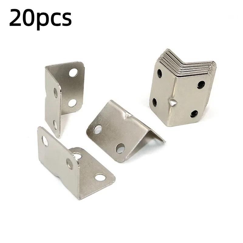 

10/20pcs L-Shaped Corner Brackets Corner Braces Drawer Shelf Wall Bracket Fixing Right Angle Corners Brace Furniture Hardware