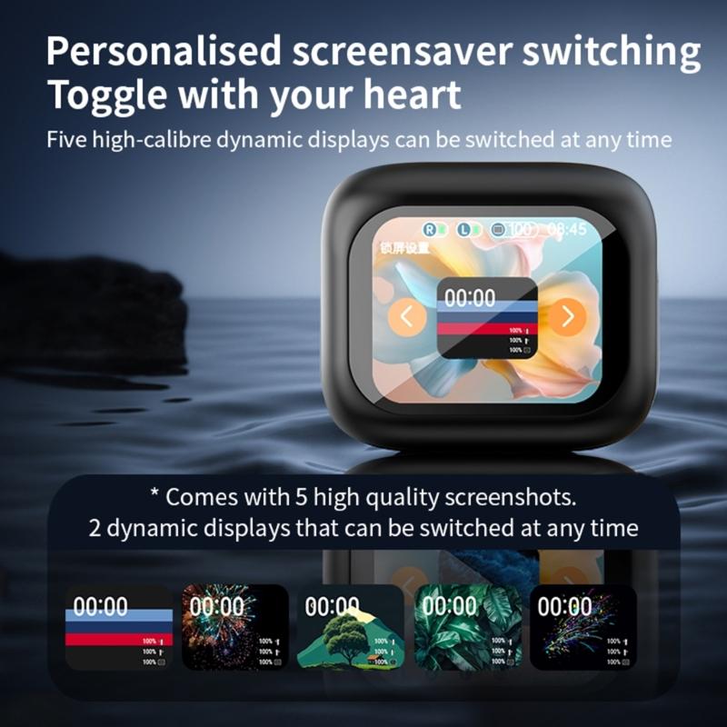 LY30 Wireless Earbuds Touch Control With Colorful LED Display Intelligent Noise Reduction Comfortable Earphones