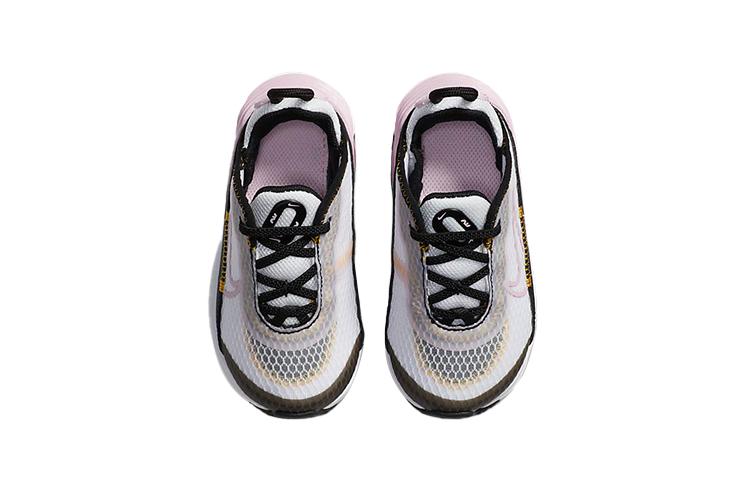 Nike Air Max 2090 Air Cushion Low top Running Shoes Black Pink White Infant And Toddler CU2092-104