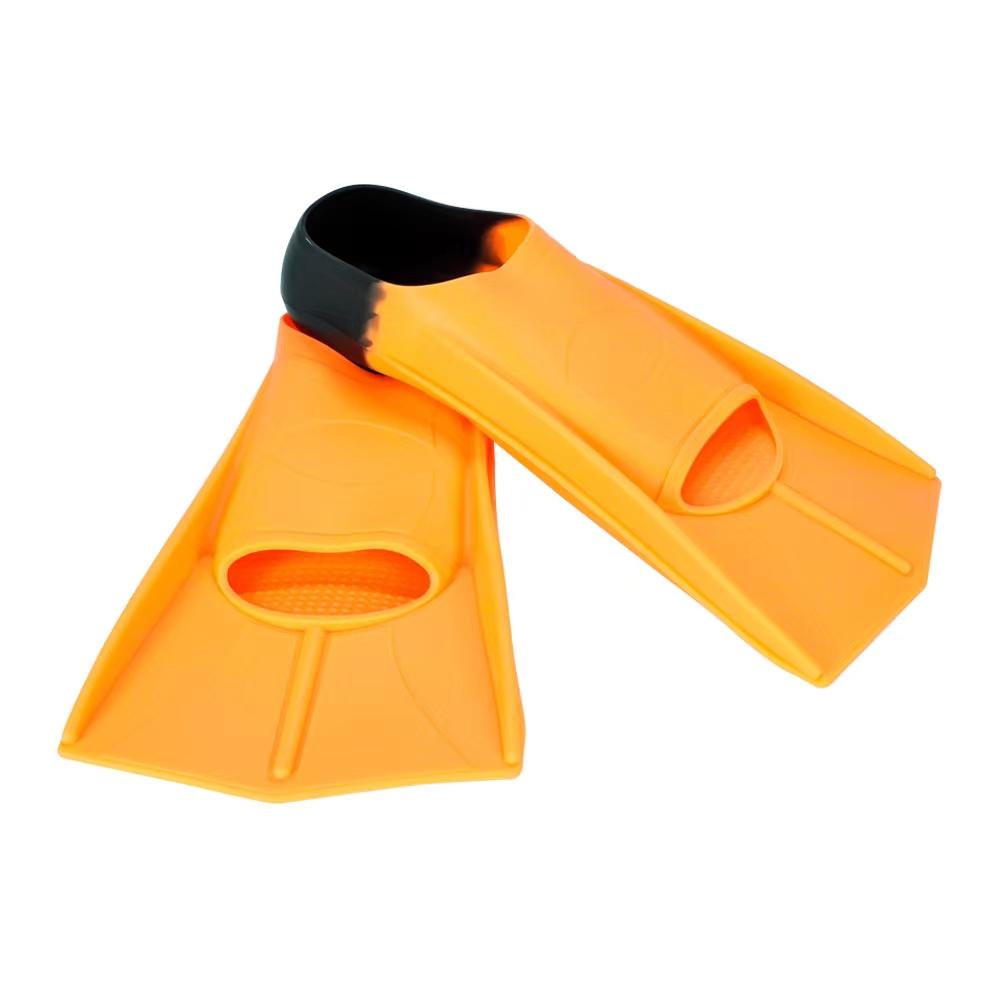 Silicone Short Swimming Fins Dive Flippers Swim Anti-skid Training Equipment Adult Children Durable Swimming Flippers