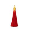 8Cm Pull Ring Gold Silk Threaded Cap Fringed Spike Polyester Fringed Antique Hanging Spike Bookmark Sachet Jewelry Accessories
