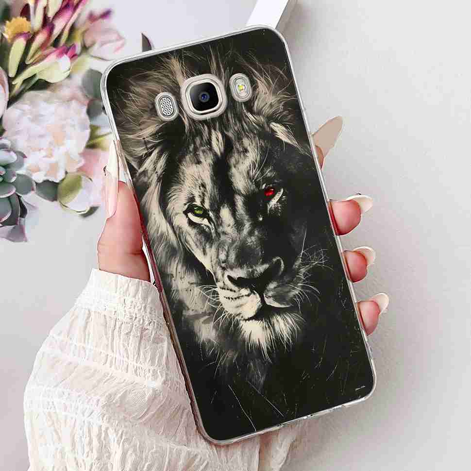 For Samsung Galaxy J7 2016 SM-J710FN Cartoon Animals Soft Silicone TPU Cover For Samsung J7 Core SM-J701F Fashion Flowers Shell