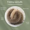 Foldable Women Men Ear Warmer Comfortable Plush Ear Covers Fluffy Earflaps  for Cold Weather