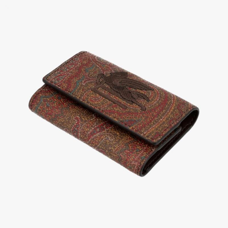 Etro Paisley Jacquard Pegasus Kortplånbok M0019