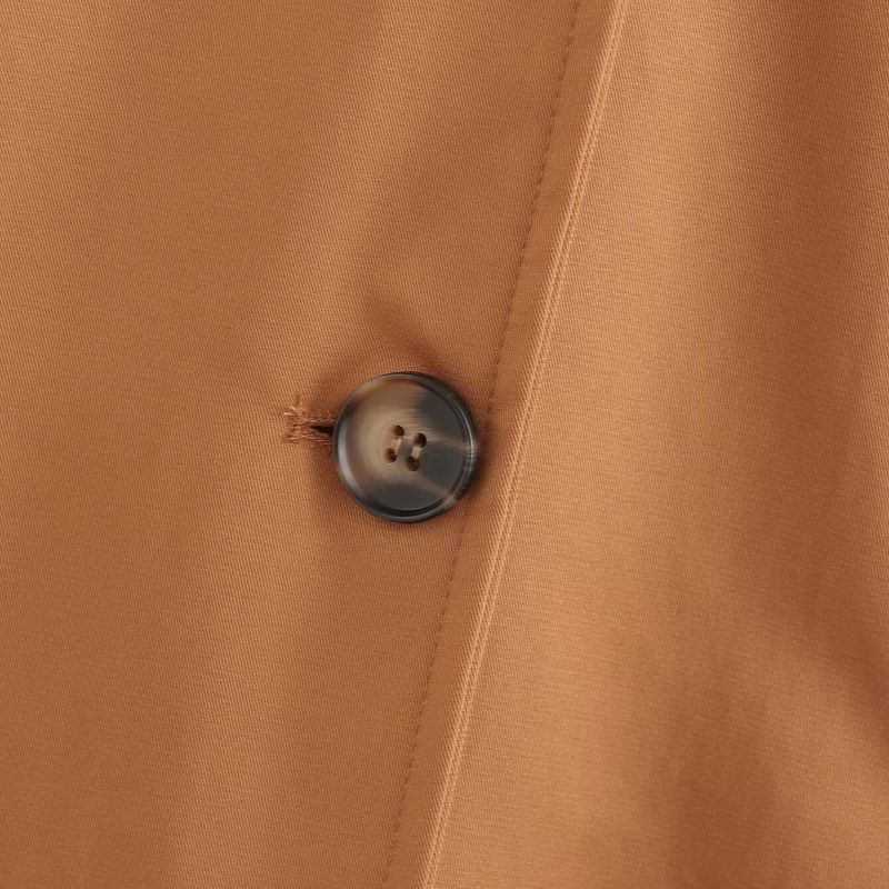 Kaslead New Arrival Women's Fashion Style Stylish Simple and Versatile Plaid Lining Trench Coat Outwear