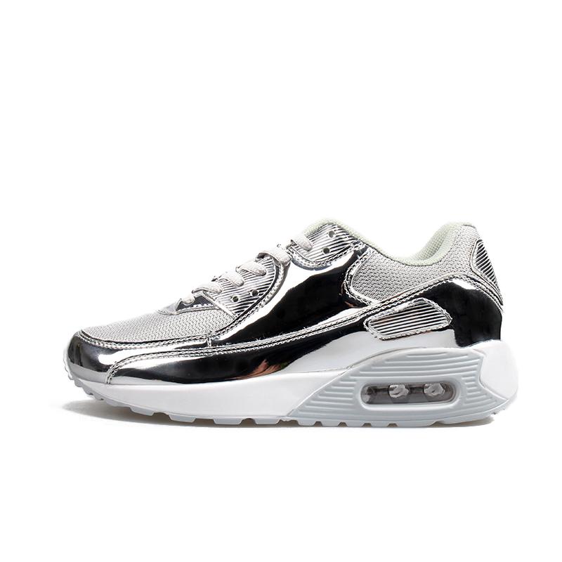 

Мужская/женская обувь на воздушной подушке большого размера для активного отдыха Мужская обувь Женская обувь 47 серебряный