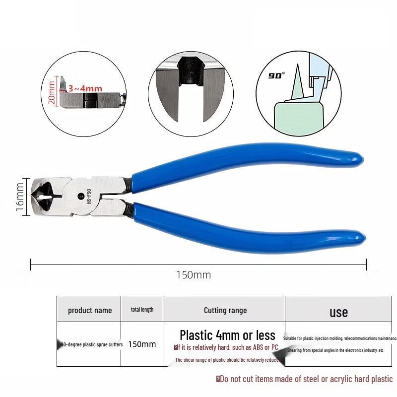 Chuyu Xin HS-F90 Right-Angle Plastic Model Nipper