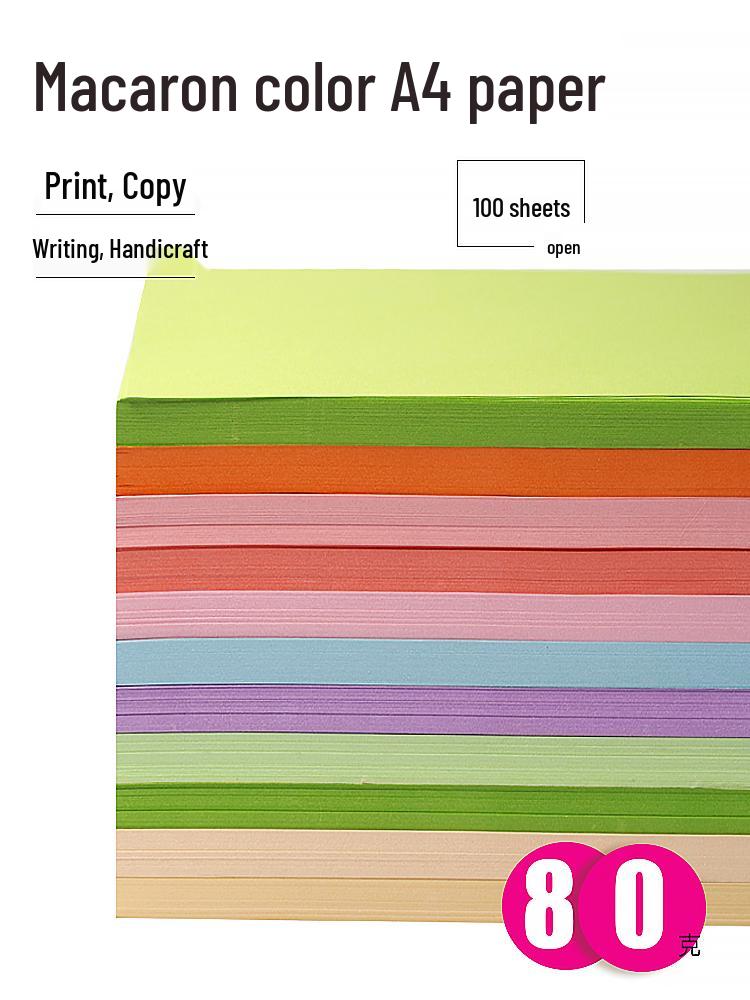 Macaron Color A4 Paper: Pink & Assorted, for Printing, Crafts, Origami & Kids' Projects