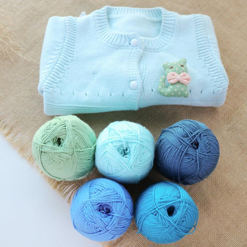 Bamboo Yarn Soft Cold Summer Natural Bamboo Baby Knitting Yarn For Crochet And Hand Knitting Sweater Hat