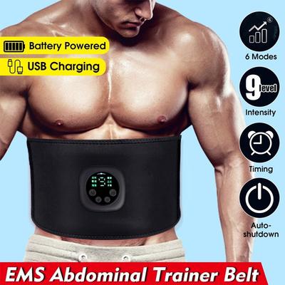 Stimolatore Muscolare Fitness EMS Cintura Elettrica Dimagrante Perdere Peso Massaggiatore Fitness Brucia Grassi Trainer Vita Addome Pancia