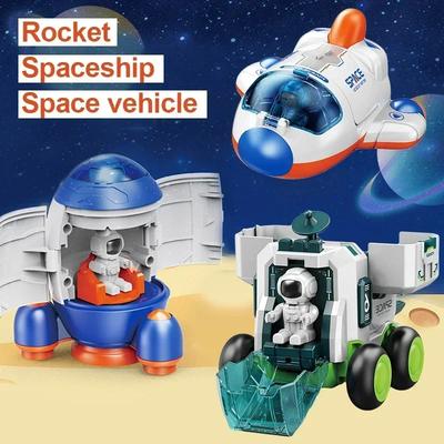 Dětské puzzle Spa Hračka Auto Simulační model Astronaut Raketa Vesmírná loď Série Hračka Setrvačné Odnímatelné Auto pro Kluky Dárek