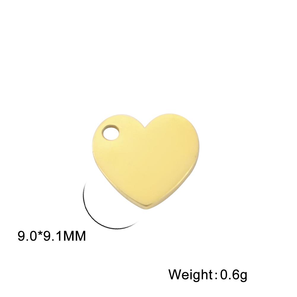 Teamer 10pcs Charms for Jewelry Making DIY Jewelry Accessories Stainless Steel Heart Ball Pendant for Bracelet Necklace Earrings