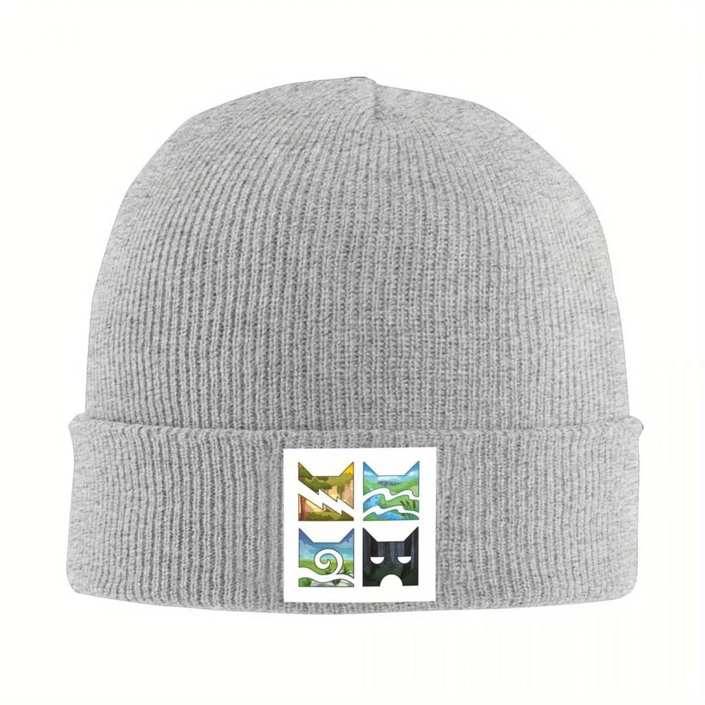 New Classic Four Warriors Warrior Cats Logo Warm Knitted Cap Fashion Bonnet Hat Autumn Winter Outdoor Beanies Hats For Unis