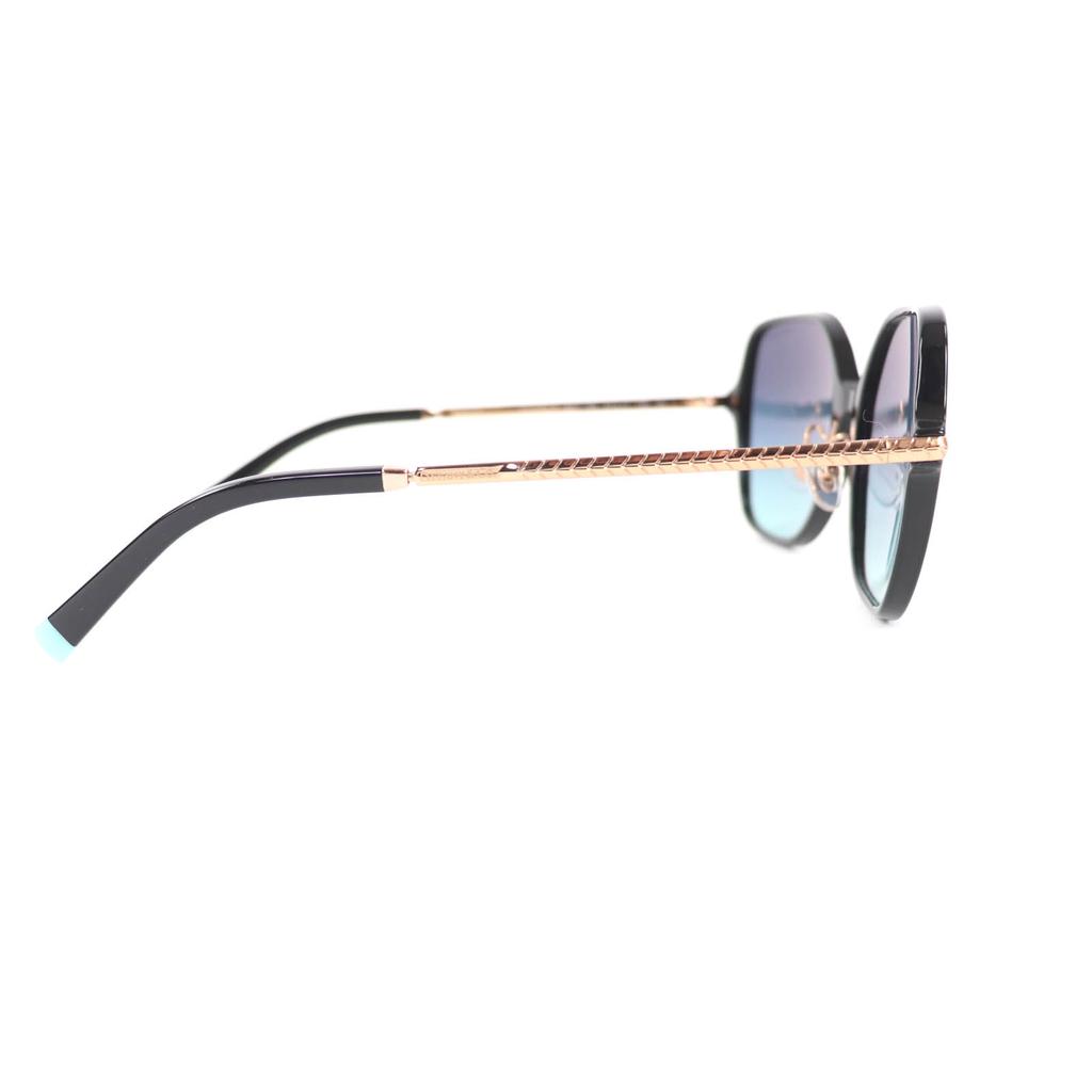 Geweldige TIFFANY&Co. zonnebril Vierkant Bril zwart Dames TF4191-F Gebruikt