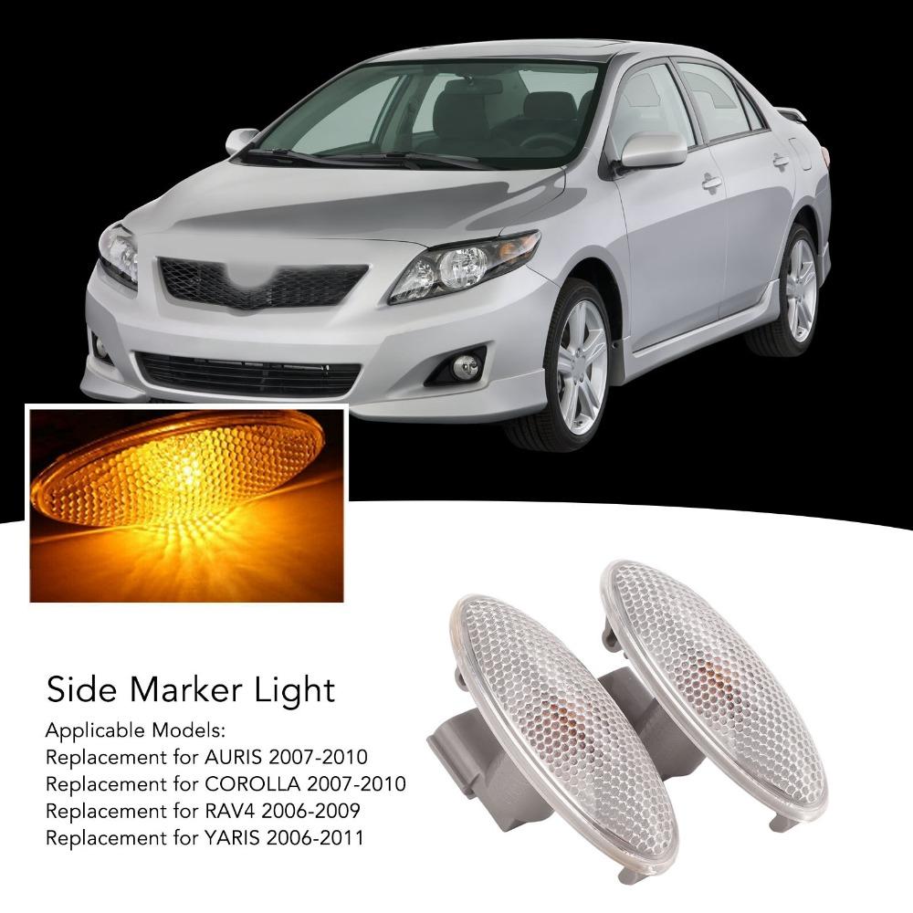 2Pcs Replacement Part Turn Signal Lamp LED Side Turn Signal Light For Corolla
