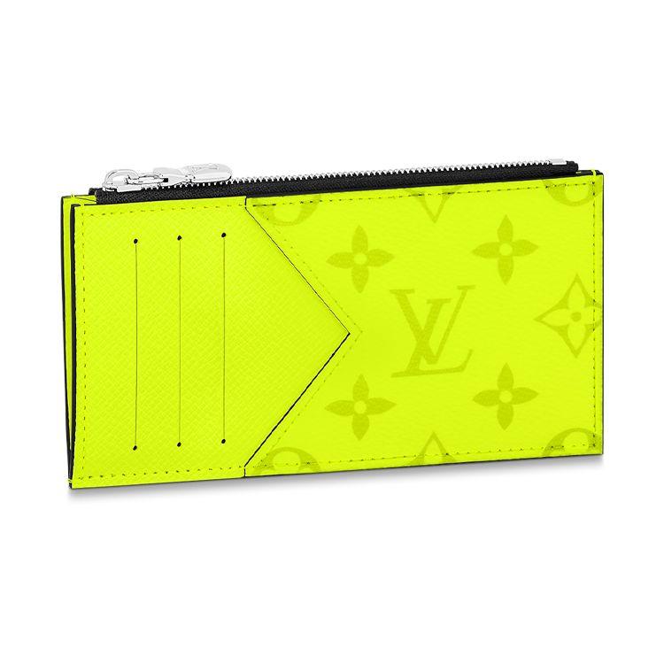 

Louis Vuitton Coin Pattern Printed Zipper Wallet Men Wallet Fluorescent-Green M30950 Box(Basic Set+Box)