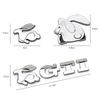opq1 1Pcs Car Accessories Grille Badge Sticker Rabbit GTI Logo Decal For VW GTI Polo Golf Passat  Scirocco Jetta Tiguan Beetle Touran