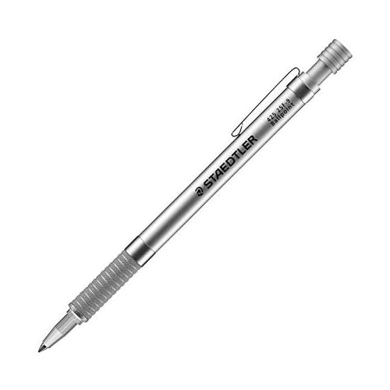 Staedtler Ballpoint Pen, Oil-Based, Silver Series, 0.8mm, 1 pc, 425 25F-9 & Ballpoint Pen Refill, Oil-Based, 0.8mm, 1 pc, 458 F-9