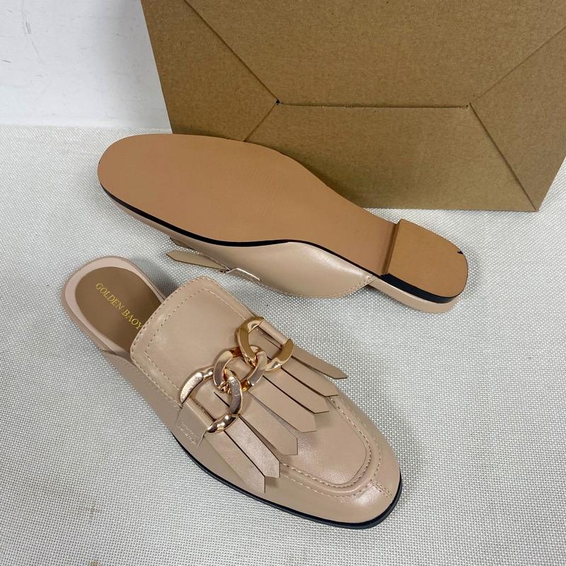 Damskor Modekedja Damer Sommarmules Fritid Slip-on Utomhusbruk Kvinnliga Tofflor Fyrkantig Klack Tofs Damtofflor