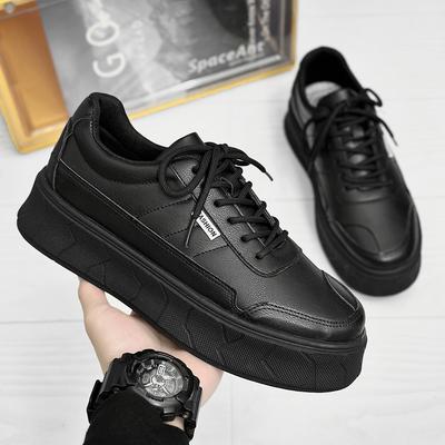 Men's Platform Skate Shoes Breathable Lace-Up Sneakers Comfort-Fit Design Spring-Summer Casual Footwear Urban Style Thick Sole