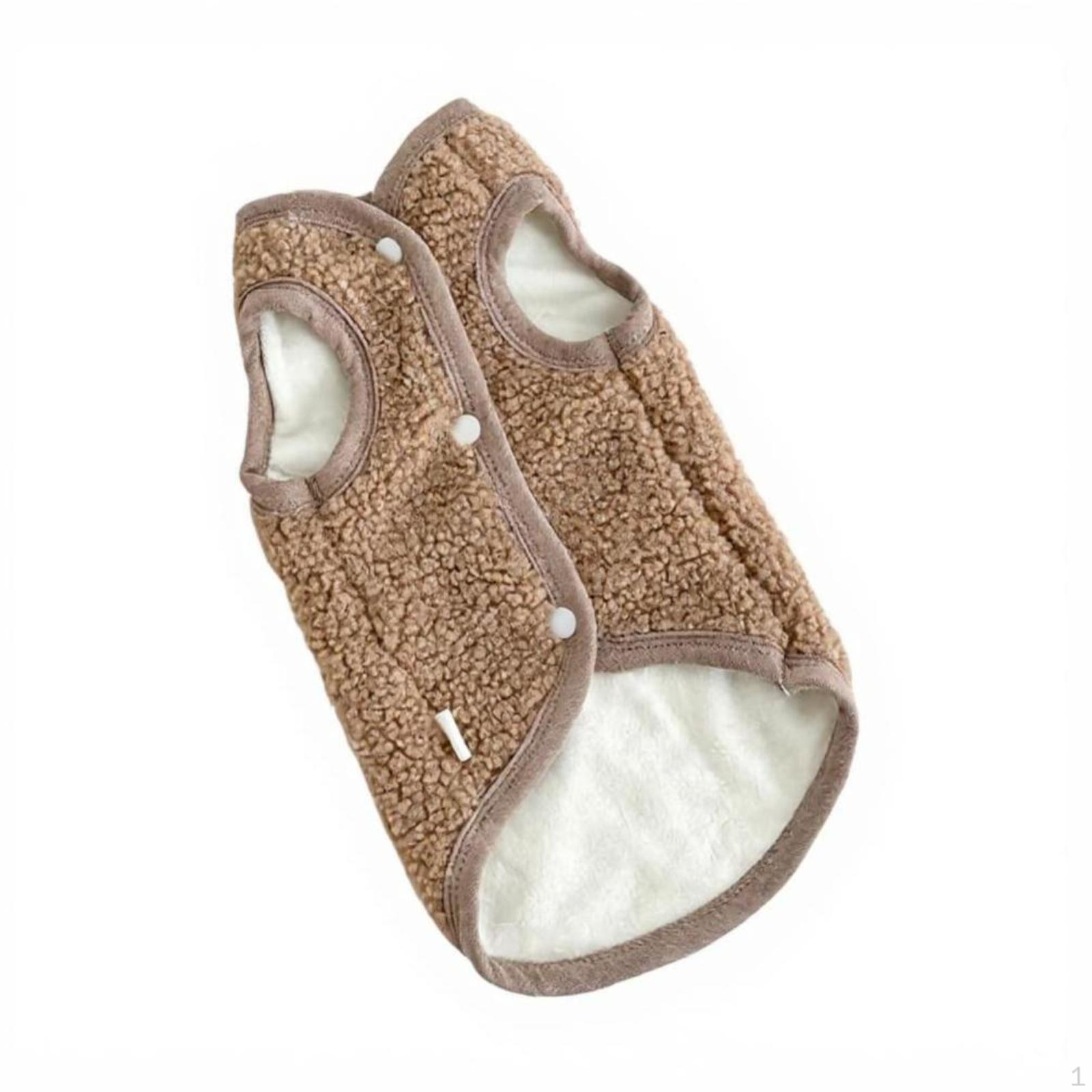 Macskaruha, Polár Mellény, Meleg Vastag Pulóver macskák számára XS Sárgabarack S_Light Camel brown
