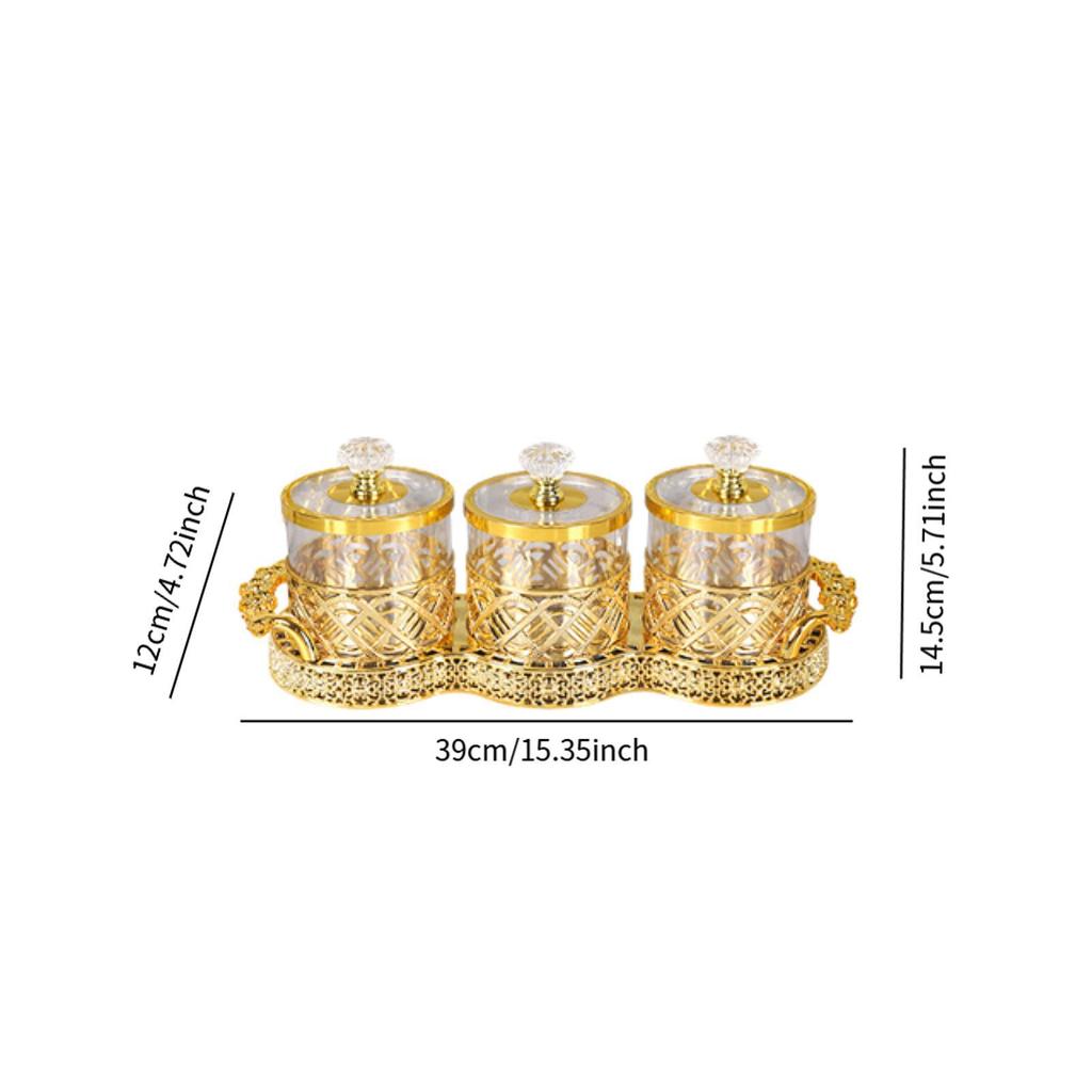 Food Storage Jar with Lid Decorative Airtight Versatile Candy Jar Kitchen Canister for Candies Wedding Family Celebrations