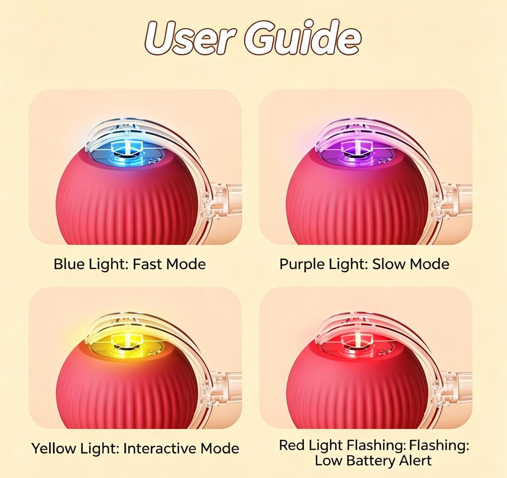 Smart Interactive Cat Toy Ball, Obstacle-Avoiding Electric Teaser for Indoor Cats Boredom Relief