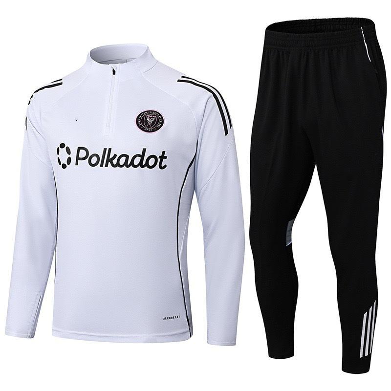 Autumn And Winter Real Madrid Barcelona Arsenal Training Suit Long Sleeve Half Zipper Football Suit Sportswear Adult Suit