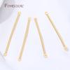10/20Pcs 18K Gold Plated Double-hole Connector Bar,Jewelry Making Link Bar,DIY Earrings&Necklaces Accessories