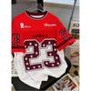 Men's Sports Jersey Letter 23 Print Short Sleeve T-Shirt Summer Graphic Tee Jerseys Plus Size Women's Sport T-Shirt Tops