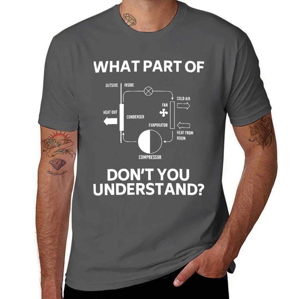 What Part Dont You Understand Funny HVAC Tech Technician TShirt Durable Work Wear TShirt