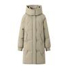 Brand mother down jacket medium and long foreign style middle-aged large size warm jacket solid color thickened white duck down coat