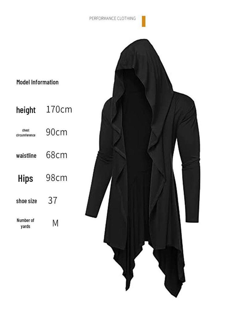 Gotischer Mittelalter-Kapuzen-Strickmantel Cosplay-Mantel