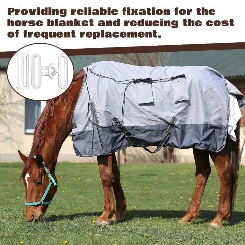 6pack Durability Alloys Replacement Rings Corrosions Resistant Horse Blanket Surcingle Buckles for Equestrian Gear