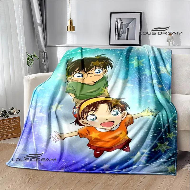 Detective Conan Cartoon Printed Blankets Picnic Blanket Warm Flannel Blankets Home Bed Linings Blankets for Beds Birthday Gift