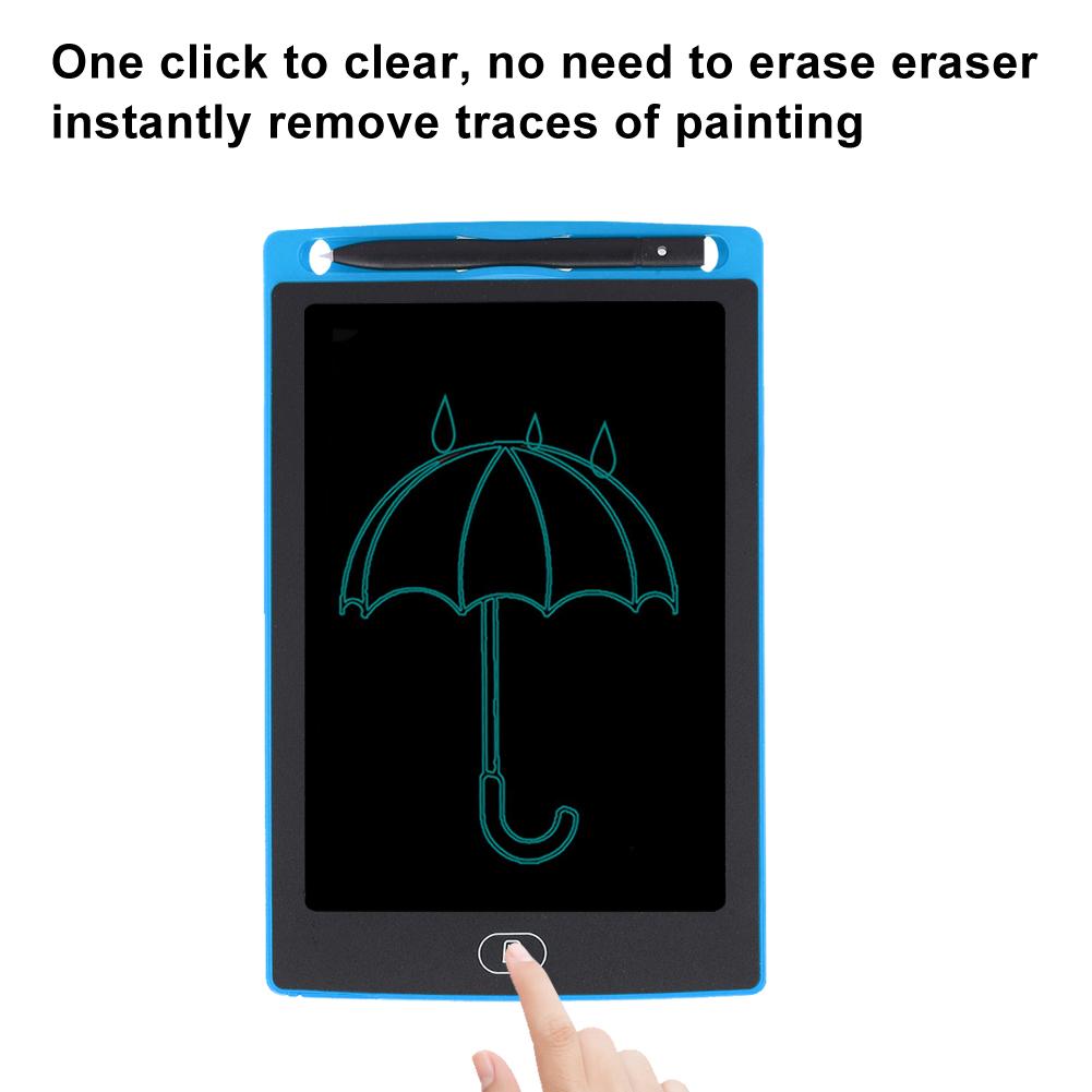 8.5in LCD Writing Pad Children Smart Graffiti Drawing Board Monochrome Handwriting(bleu Fonce )