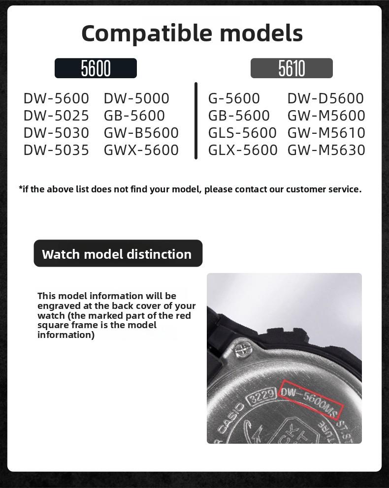 14G Titanium alloy Vintage Watch case For Casio DW5600 GW-B5600 small square modified DW-5600 lightweight Watchband metal Bezel