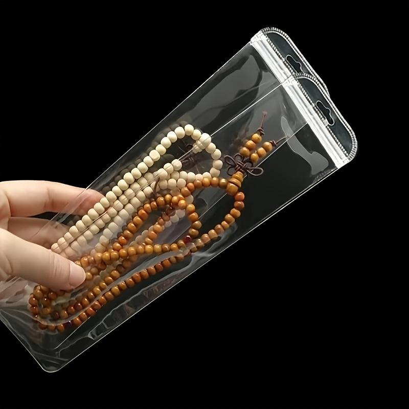 50 Pcs/set Clear PVC Ziplock Bags Resealable High Transparency Thickened with Aluminum Foil Seal for Fountain Pen Lip Jewelry.